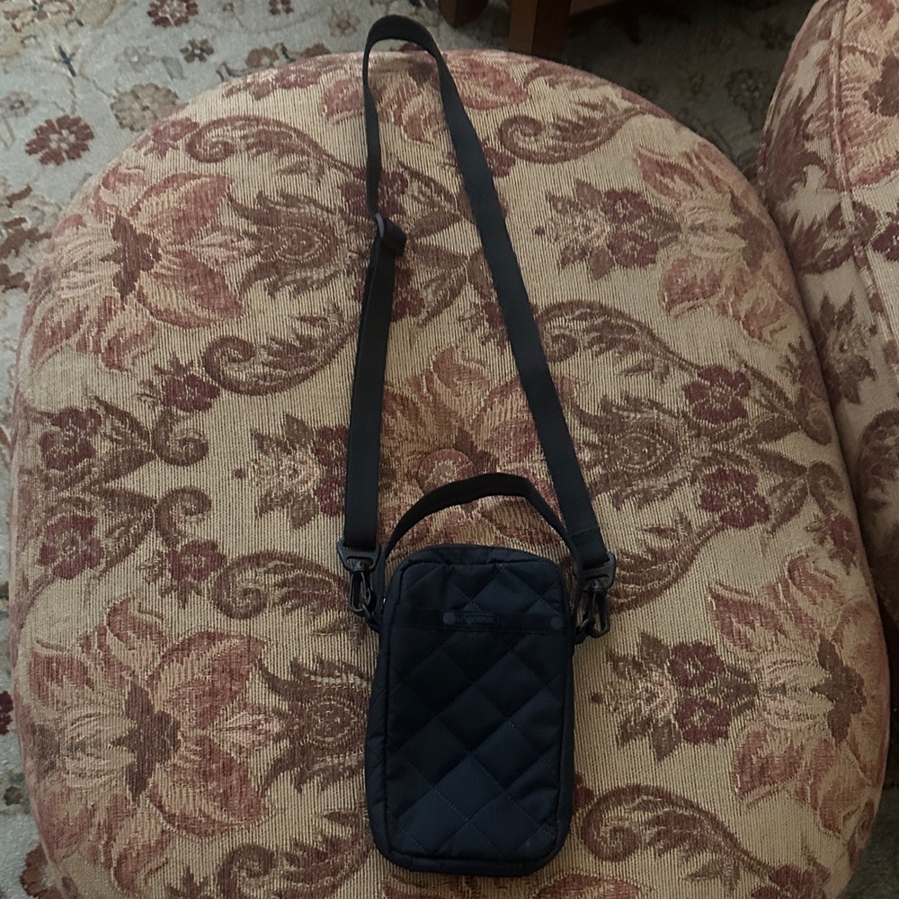 Lesportsac Black Quilted Mini Crossbody Bag